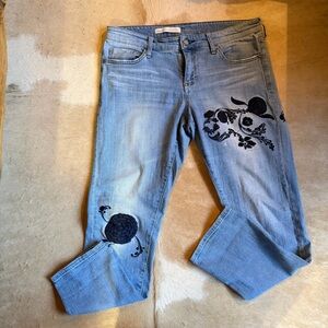 Anthropologie Pilcro and the Letterpress Jeans with Embroidery - 33/34